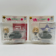 一番くじプレミアム ガールズ&パンツァー 劇場版 戦車道は乙女のたしなみです C賞 E賞 ちびきゅんキャラ&戦車セット