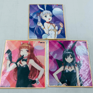 ミニ色紙 ホロ インデックス 黒雪姫 バニーガールver. 3種セット