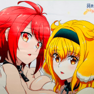異世界迷宮でハーレムを Blu-ray/DVD BOX アニメイト 上下巻購入特典 ロクサーヌ＆ベスタ B2タペストリー