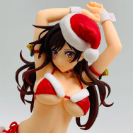 彼女、お借りします 1/6 水原千鶴 サンタビキニdeふわもこフィギュア 2nd Xmas
