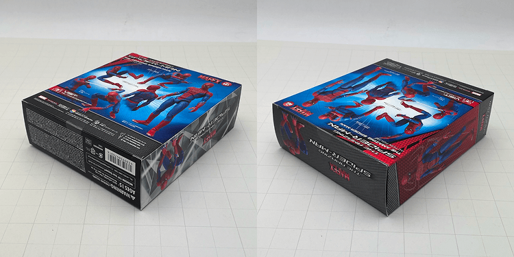 スパイダーマンのフィギュア（上下方向）