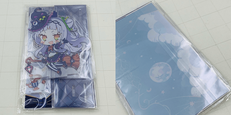 紫咲シオンのアクスタ（表裏）