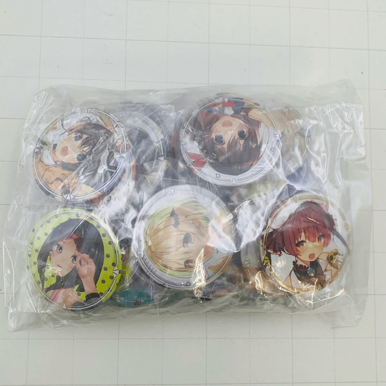 ホロライブの缶バッチ