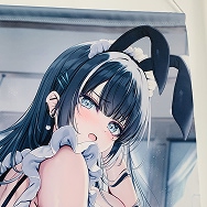 ともー メイド館 ノエル・黒咲・ツヴァイライト B2Wスエードタペストリー 成年向け