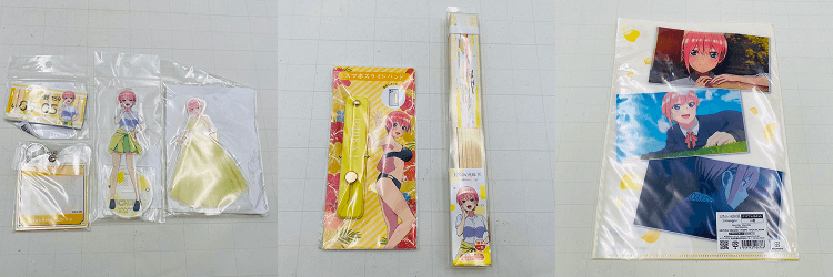 五等分の花嫁展のグッズ（詳細）
