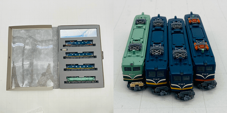 試験塗装機の鉄道模型（詳細）
